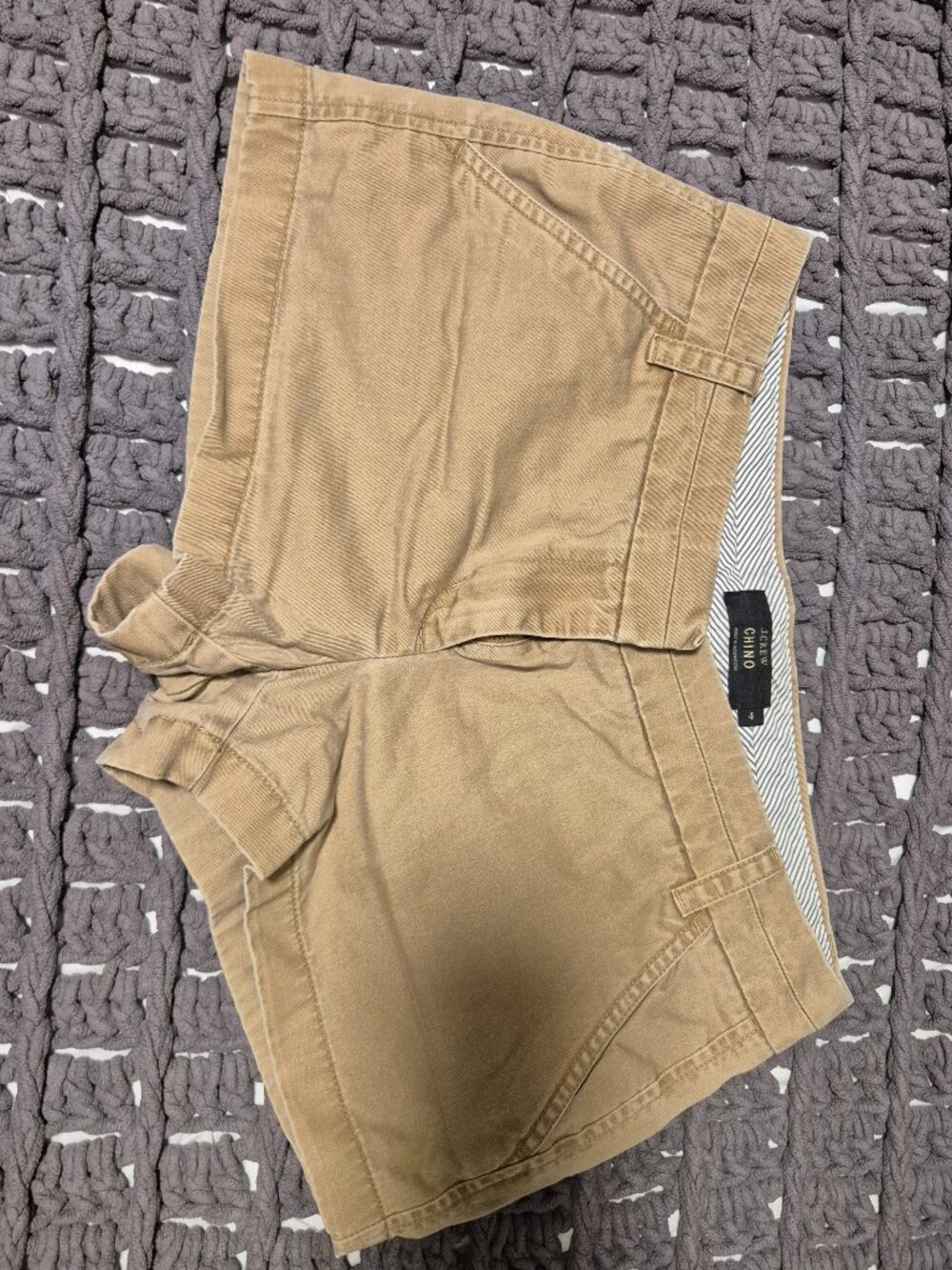 Women's Tan J. Crew Chino Shorts